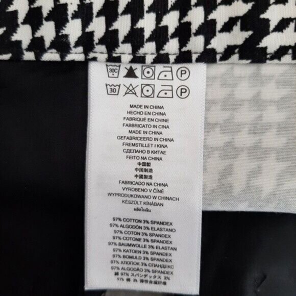 MICHAEL Michael Kors Black and White Plaid Cropped Pants - Picture 12 of 13